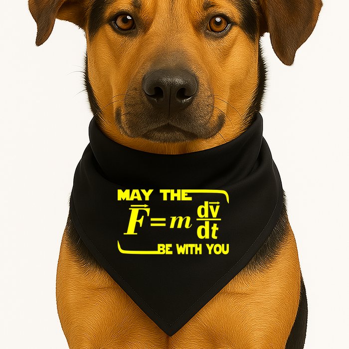 May The (F=mdv/dt) Be With You Physics USA-Made Doggie Bandana