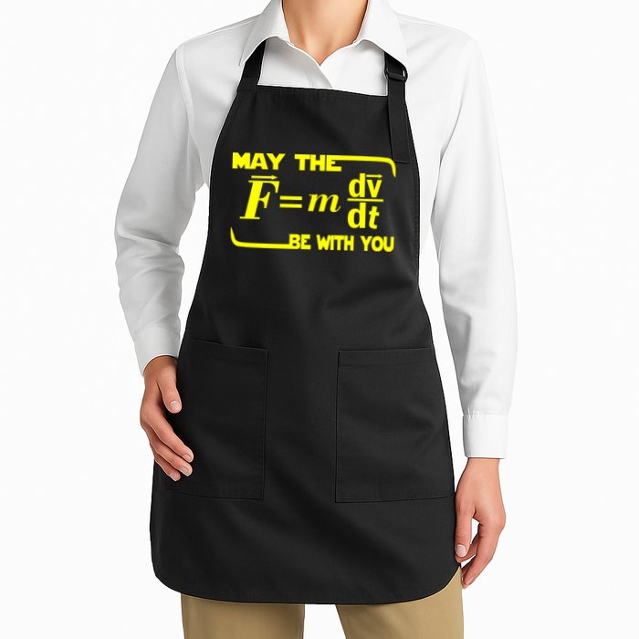 May The (F=mdv/dt) Be With You Physics Apron