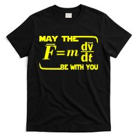 May The (F=mdv/dt) Be With You Physics T-Shirt