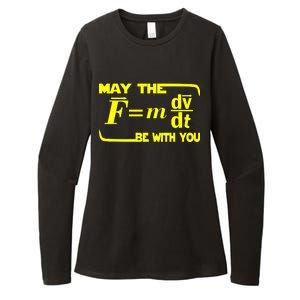 May The (F=mdv/dt) Be With You Physics Womens CVC Long Sleeve Shirt