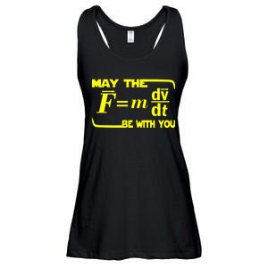 May The (F=mdv/dt) Be With You Physics Ladies Essential Flowy Tank