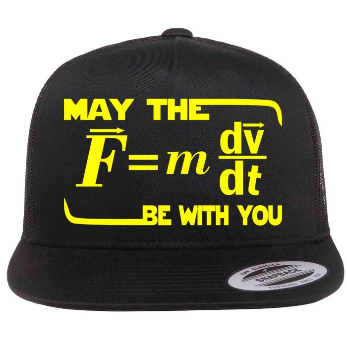 May The (F=mdv/dt) Be With You Physics Flatbill Hat