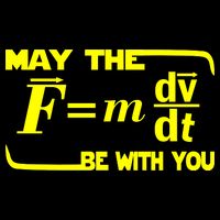 May The (F=mdv/dt) Be With You Physics Cooling Performance Long Sleeve Crew