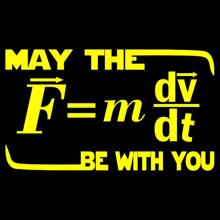 May The (F=mdv/dt) Be With You Physics Cooling Performance Long Sleeve Crew