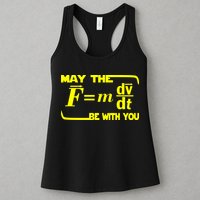 May The (F=mdv/dt) Be With You Physics Womens Tank Top