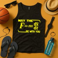 May The (F=mdv/dt) Be With You Physics Tank Top