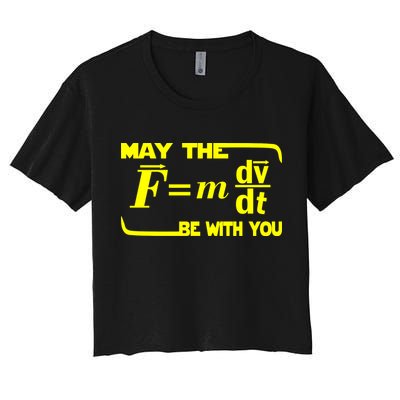 May The (F=mdv/dt) Be With You Physics Crop Top