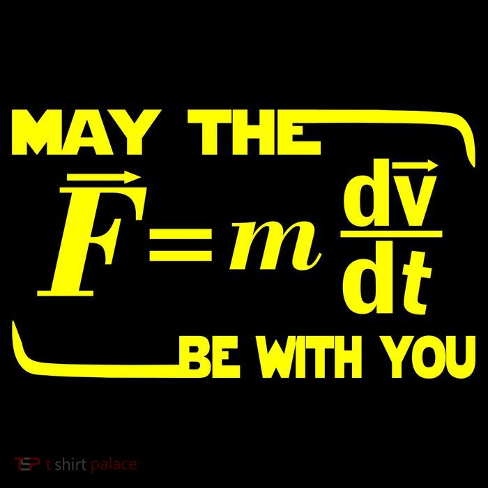 May The (F=mdv/dt) Be With You Physics Cropped Pullover Crew