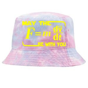 May The (F=mdv/dt) Be With You Physics Tie-Dyed Bucket Hat