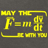 May The (F=mdv/dt) Be With You Physics Cotton Canvas Backpack