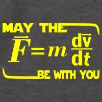 May The (F=mdv/dt) Be With You Physics Vector Backpack