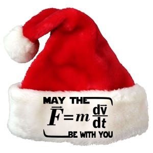 May The (F=mdv/dt) Be With You Physics Premium Christmas Santa Hat