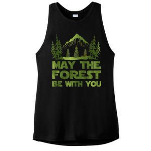 May The Forest Be With You Ladies PosiCharge Tri-Blend Wicking Tank