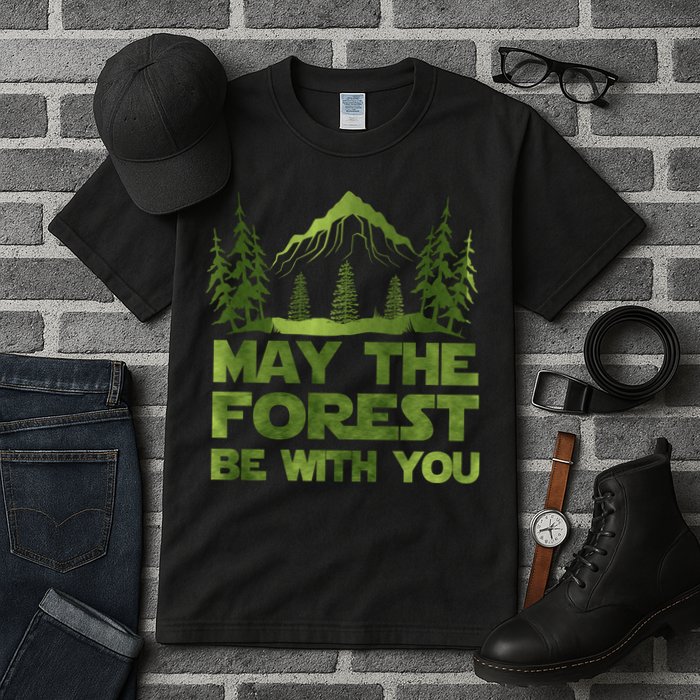 May The Forest Be With You Tall T-Shirt