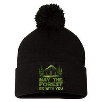 May The Forest Be With You Pom Pom 12in Knit Beanie