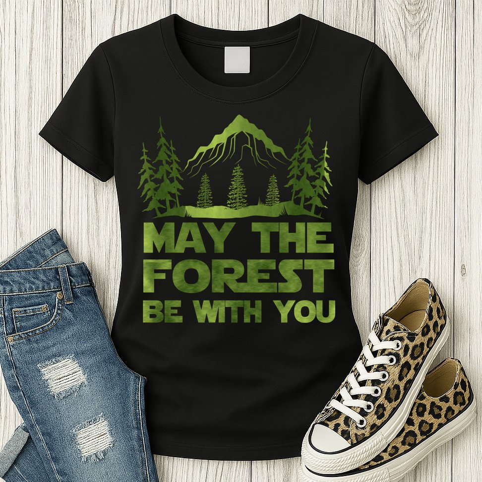 May The Forest Be With You Womens T-Shirt