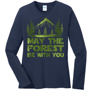 May The Forest Be With You Ladies Long Sleeve Shirt