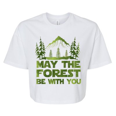 May The Forest Be With You Bella+Canvas Jersey Crop Tee