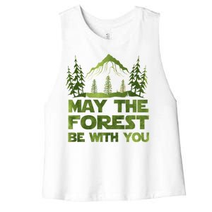 May The Forest Be With You Women's Racerback Cropped Tank