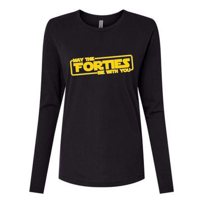 May The Forties Be With You Womens Cotton Relaxed Long Sleeve T-Shirt