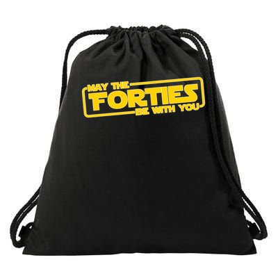 May The Forties Be With You Drawstring Bag