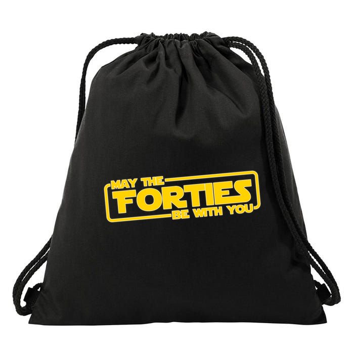 May The Forties Be With You Drawstring Bag