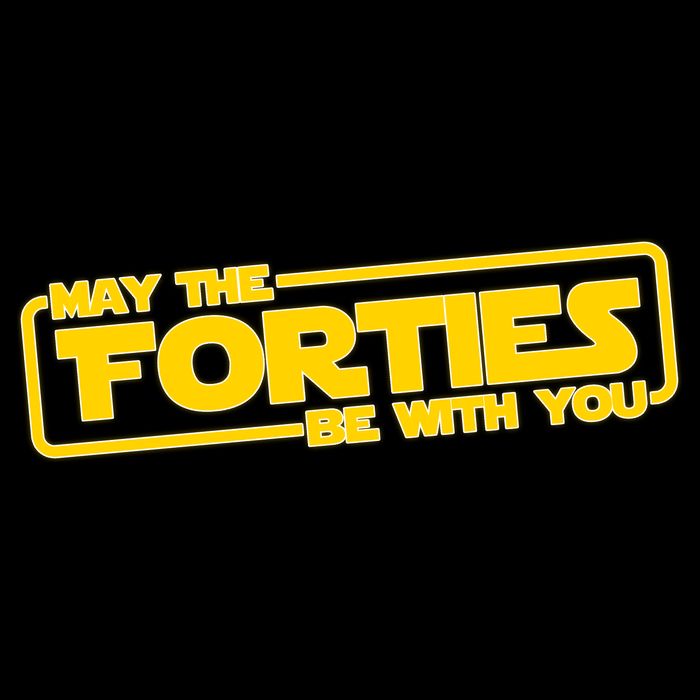 May The Forties Be With You Drawstring Bag