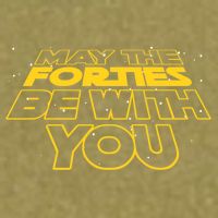 May The Forties Be With You Funny 40th Birthday Garment-Dyed Women's Muscle Tee