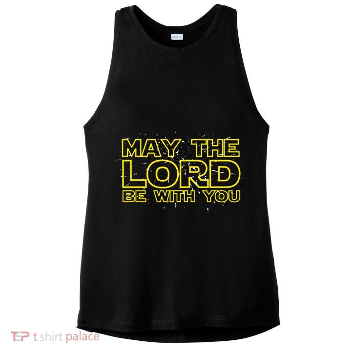 May The Lord Be With You Ladies PosiCharge Tri-Blend Wicking Tank