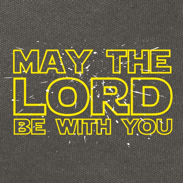 May The Lord Be With You Cotton Canvas Backpack