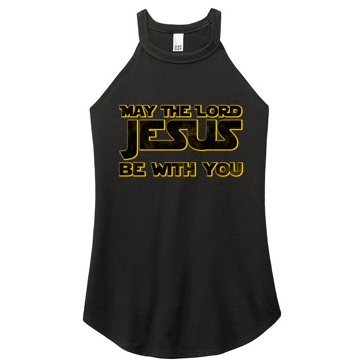 May The Lord Jesus Be With You Women's Perfect Tri Rocker Tank