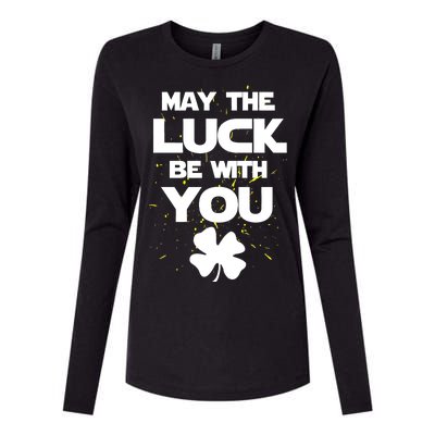 May The Luck Be With You Irish Parody Womens Cotton Relaxed Long Sleeve T-Shirt