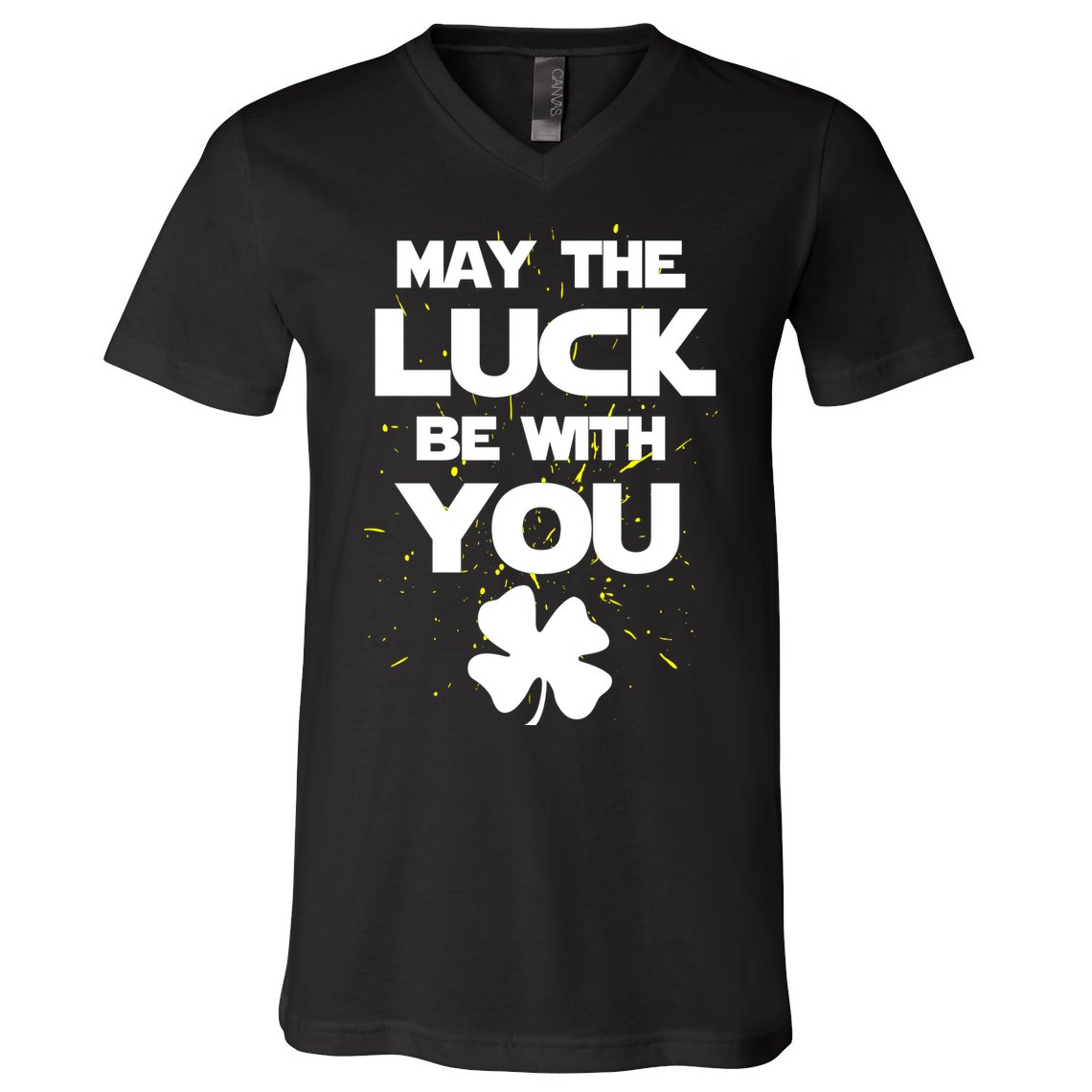 May The Luck Be With You Irish Parody V-Neck T-Shirt