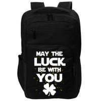May The Luck Be With You Irish Parody Impact Tech Backpack