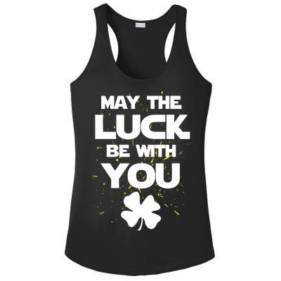 May The Luck Be With You Irish Parody Ladies PosiCharge Competitor Racerback Tank