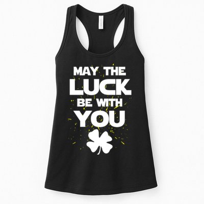 May The Luck Be With You Irish Parody Womens Tank Top