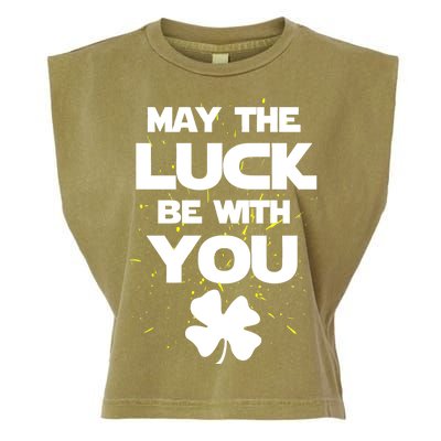 May The Luck Be With You Irish Parody Garment-Dyed Women's Muscle Tee