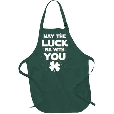 May The Luck Be With You Irish Parody Full-Length Apron With Pockets