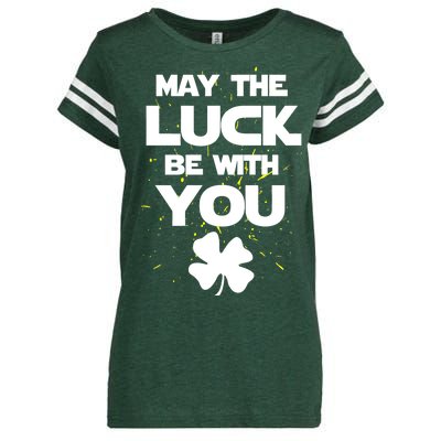 May The Luck Be With You Irish Parody Enza Ladies Jersey Football T-Shirt