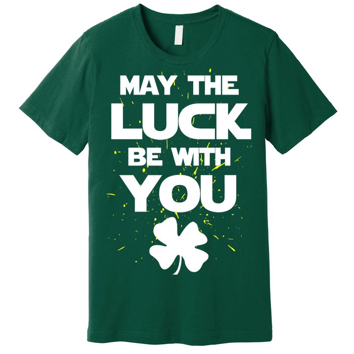 May The Luck Be With You Irish Parody Premium T-Shirt