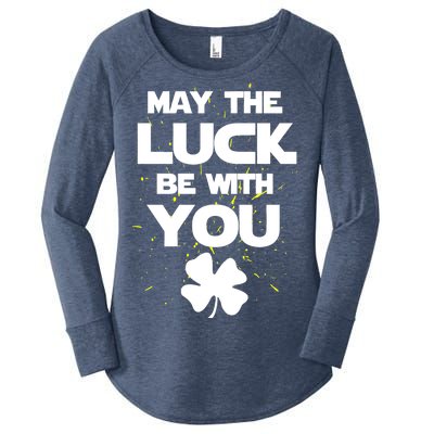 May The Luck Be With You Irish Parody Women's Perfect Tri Tunic Long Sleeve Shirt