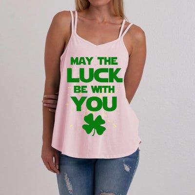 May The Luck Be With You Irish Parody Women's Strappy Tank