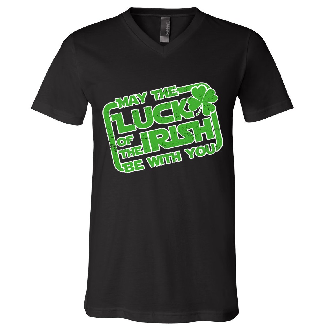 May The Luck Of The Irish Be With You V-Neck T-Shirt