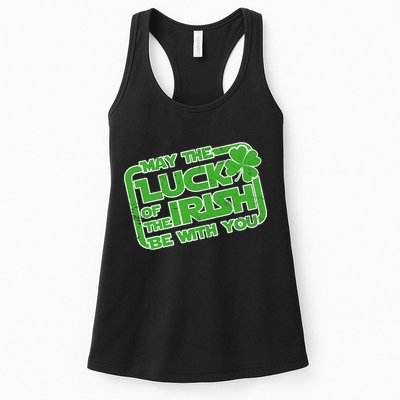 May The Luck Of The Irish Be With You Womens Tank Top