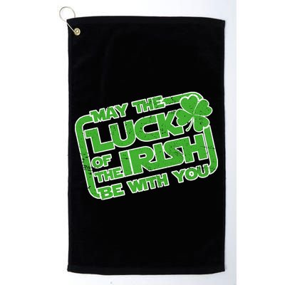 May The Luck Of The Irish Be With You Golf Towel