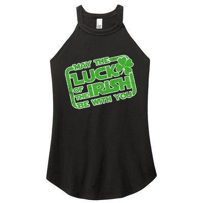 May The Luck Of The Irish Be With You Women's Perfect Tri Rocker Tank