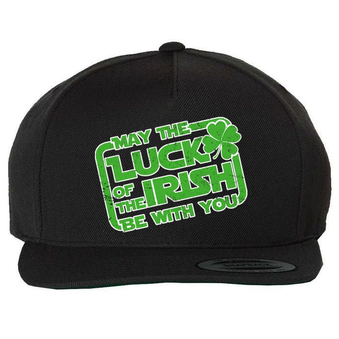May The Luck Of The Irish Be With You Wool Snapback Cap
