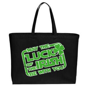 May The Luck Of The Irish Be With You Cotton Canvas Jumbo Tote