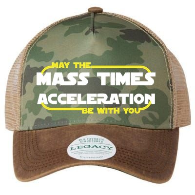 May The Mass Times Acceleration Be With You Legacy Tie Dye Trucker Hat