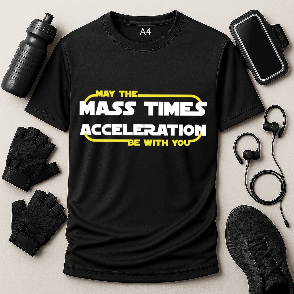 May The Mass Times Acceleration Be With You Performance Shirt